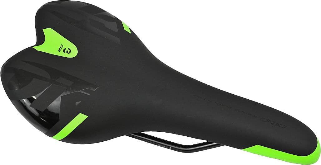 sedlo DDK MTB pánske čierno-neon zelené