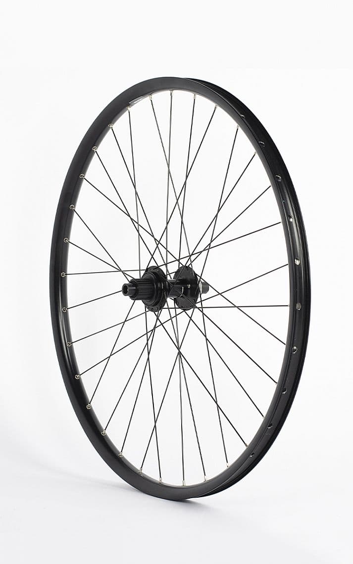 29" zadné zapletené koleso RYDE Rival26/náboj Shimano MT410 Microsp Boost čierny CL