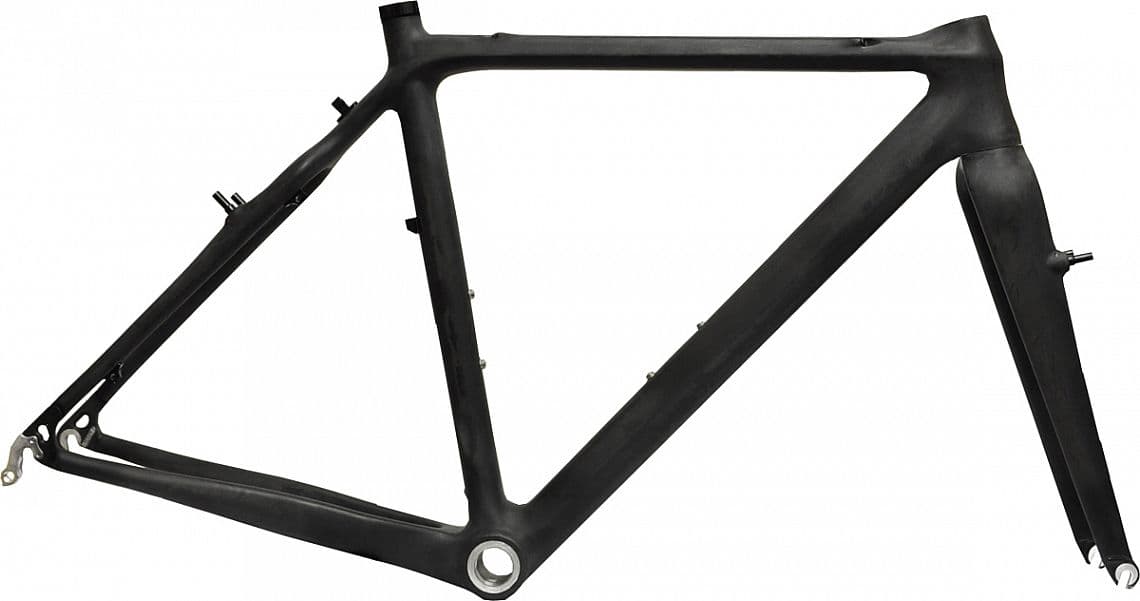 rám cyklokros carbon CX8000 590mm + vidlica - bez laku