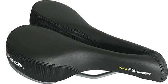 sedlo Velo-3029 pánske s dírou čierno-čierne