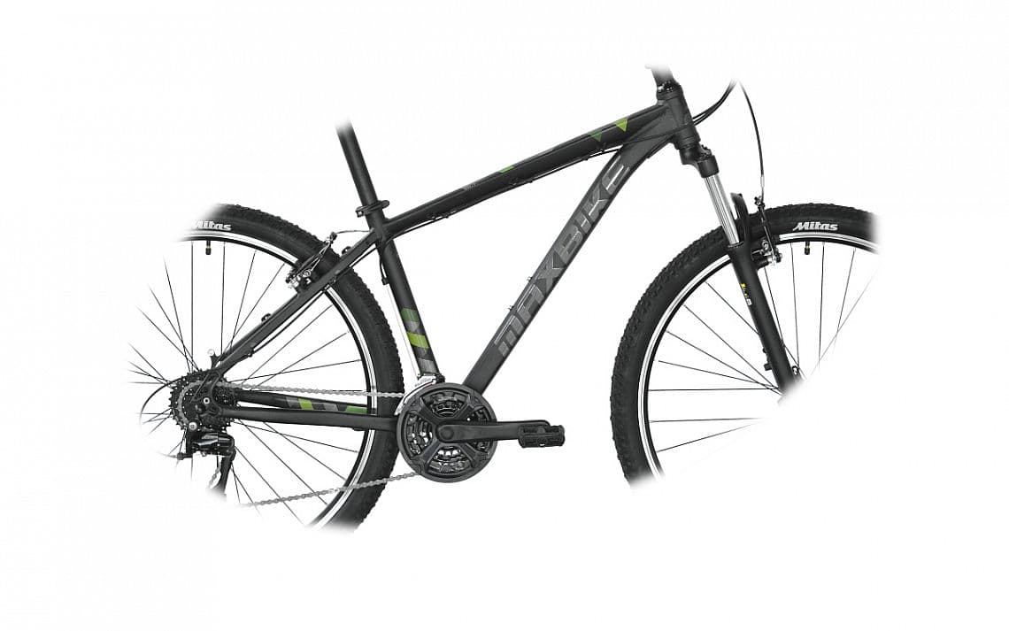 rám Maxbike M309 17" čierny matný + žltá V-brake/Disc