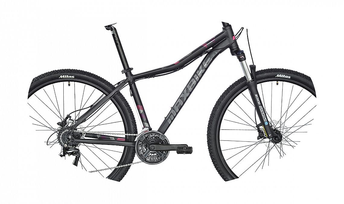 rám Maxbike M509-D 15" čierny matný + fialová