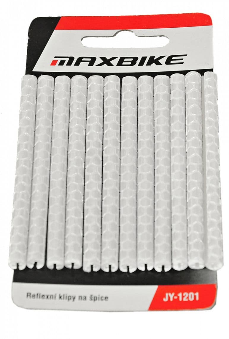 klipy na špice reflexný strieborné MAXBIKE