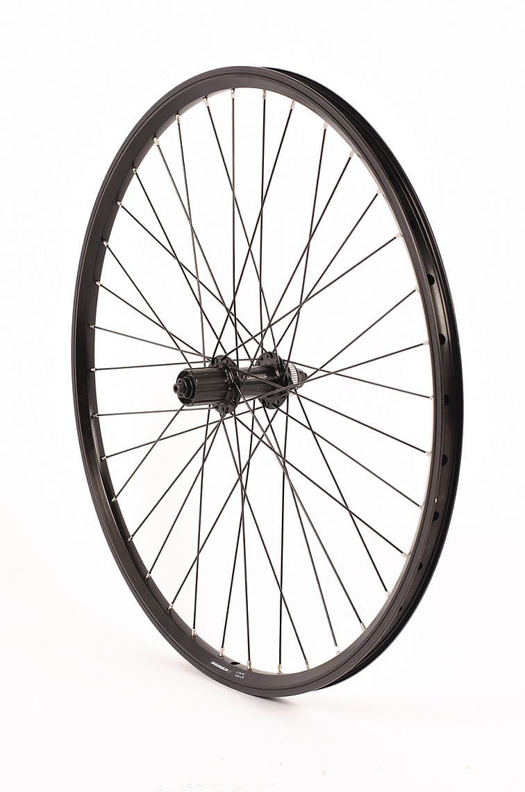 26" zadné zapletené koleso Remerx Dragon 719/náboj Shimano FH-QC300 36 dier čierny