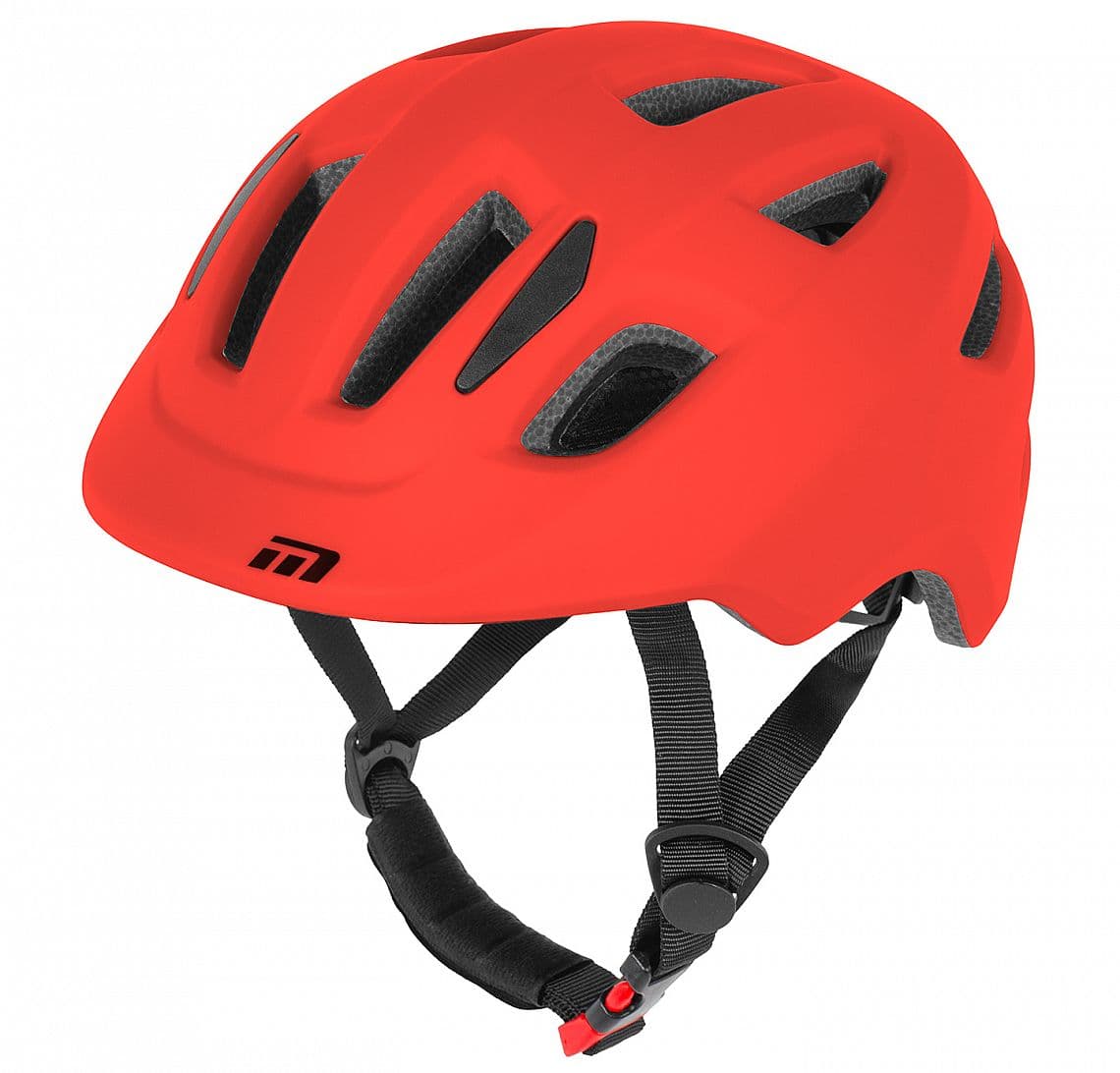 prilba MAXBIKE MELVI, S 52-56 cm, červená