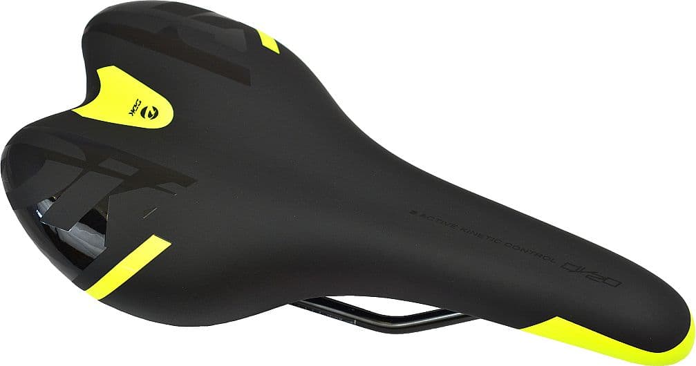 sedlo DDK MTB dámske čierno-neon žlté