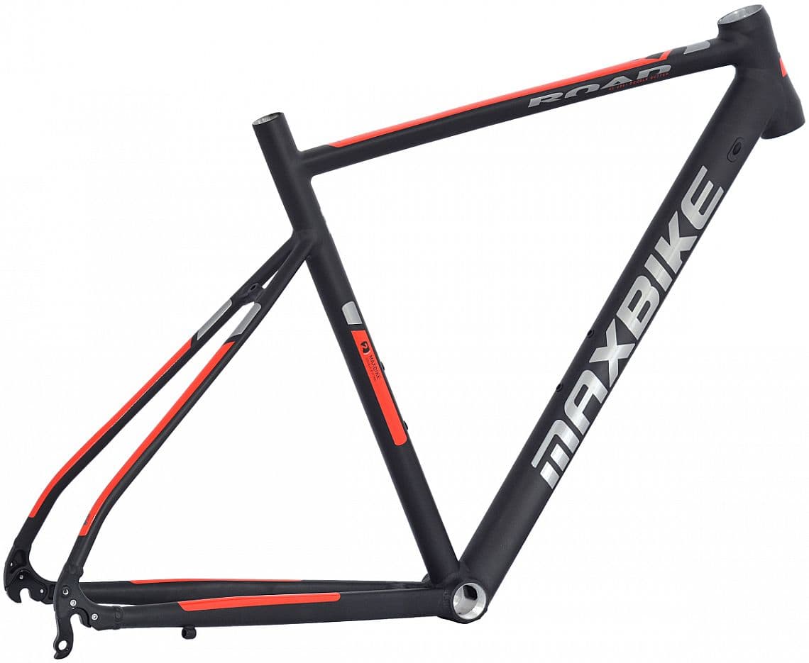 rám Maxbike ROAD 2020 480 matne čierny + červená