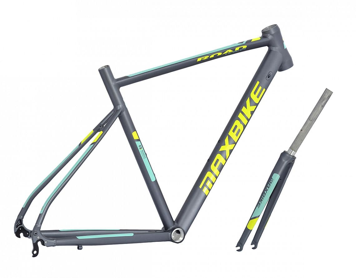 rámový set Maxbike Road 510mm + vidlica Al sivá